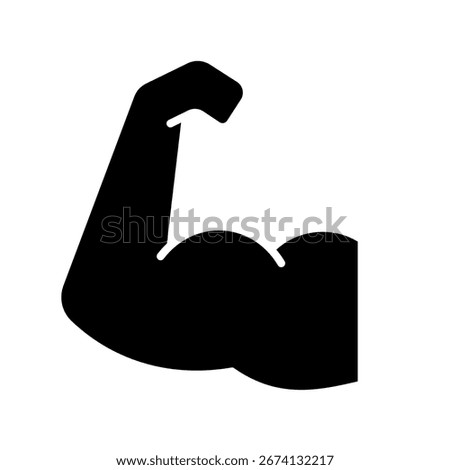 Bicep muscle - vector icon