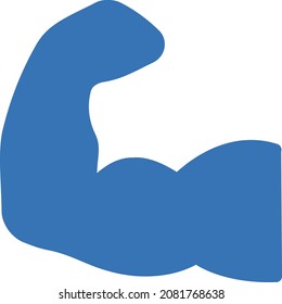 bicep vector illustration isolated on a transparent background . glyph vector icons for concept or web graphics.