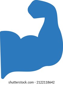 bicep Vector illustration on a transparent background.Premium quality symmbols.Glyphs vector icon for concept and graphic design.