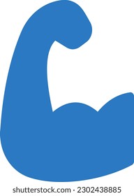 bicep Vektorgrafik auf transparentem Hintergrund. Hochwertige Symbole. Glyphen Vektorsymbole für Konzept und Grafikdesign.