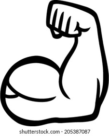 Biceps Arm Curl Vector Icon