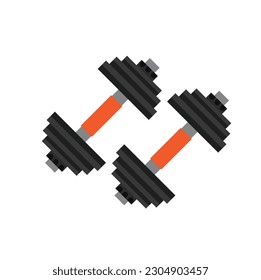 Biceps Dumbles gym element vector