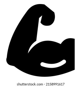 biceps icon design, vector illustration, best used for presentations