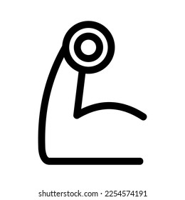 biceps icon or logo isolated sign symbol vector illustration - high quality black style vector icons