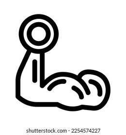 biceps icon or logo isolated sign symbol vector illustration - high quality black style vector icons