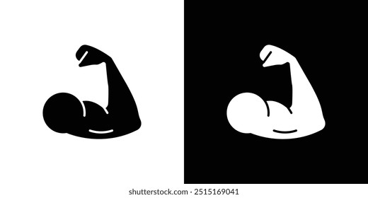 Biceps icon Outline sign symbol set