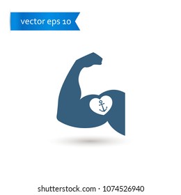 biceps. biceps icon. sign design. Vector EPS 10.