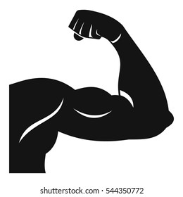 Biceps icon. Simple illustration of biceps vector icon for web