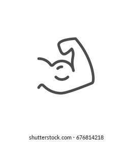 Biceps line icon
