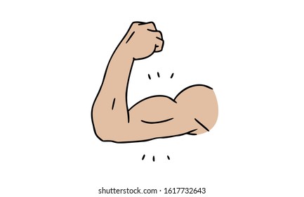 Biceps with male emphasis