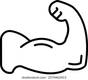 Biceps vector icon. Can be used for printing, mobile and web applications.