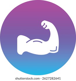 Biceps vector icon. Can be used for printing, mobile and web applications.