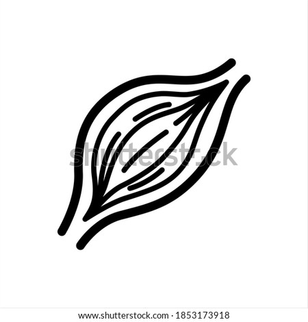 Biceps vector icon on white background