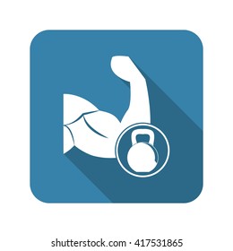 biceps weight vector modern icon