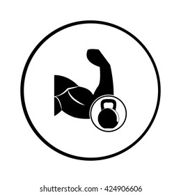 biceps weight vector modern icon