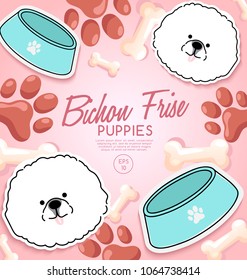 Bichon Frise : Dog Breed Collection : Vector Illustration