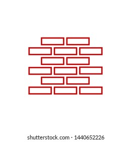 Bick wall symbol icon vector illustration