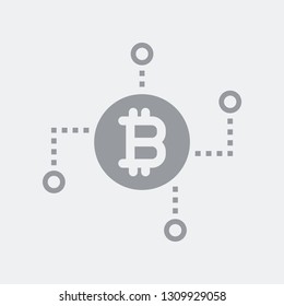 Bicoin exchange network icon