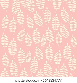 Contorno bicolor padrão sem costura silhueta com flores e folhas. Abstrato floral primavera, verão pastel padrão