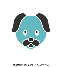 bicolor dog icon, simple element from Pet-vet set, for web and mobile