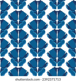 Bicolor Sommerblumenmuster. Design für Tapete, Wickelpapier, Hintergrund, Stoff, Entkopplung. Nahtloser Hintergrund mit dekorativen Kletterblumen. 