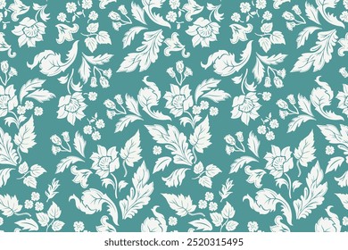 BICOLOUR FLORAL PRINTS SEAMLESS PRINT DIGITAL PATTERN IN VECTOR