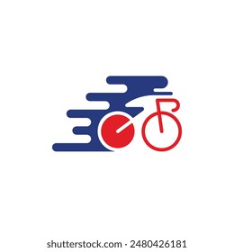 bicycle abstract logo modern style