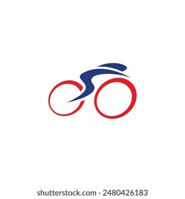 bicycle abstract logo modern style