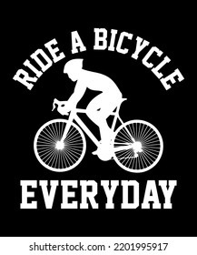 Bicycle amazing vector tshirt design
