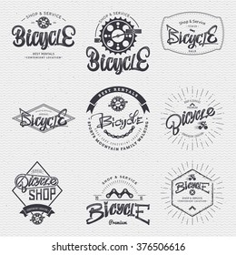 Bicycle badge insignia for any use such as signage design corporate identity, prints on apparel, stamps