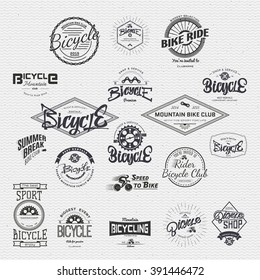 Bicycle badge insignia for any use such as signage design corporate identity, prints on apparel, stamps