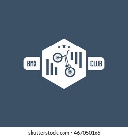 Bicycle badge logo template design for logo, label, sticker, banner and other design. Vector illustration