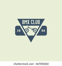 Bicycle badge logo template design for logo, label, sticker, banner and other design. Vector illustration