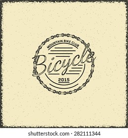 Bicycle badges logos and labels for any use, on a white background