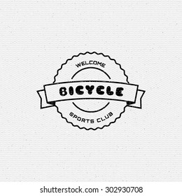 Bicycle badges logos and labels for any use, isolated. It can be used to design a sports club, clothing as prints sales