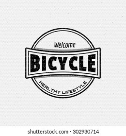 Bicycle badges logos and labels for any use, isolated. It can be used to design a sports club, clothing as prints sales