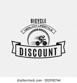 Bicycle badges logos and labels for any use, isolated. It can be used to design a sports club, clothing as prints sales
