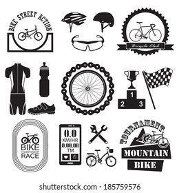 Bicycle Banner and icons set