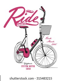 Bicycle with a basket