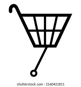 Bicycle basket pictogram vector illustration.