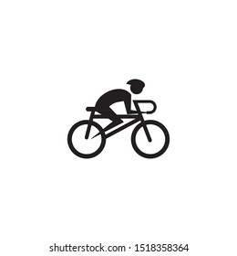 Bicycle or bicycling activity logo design illustration vector template