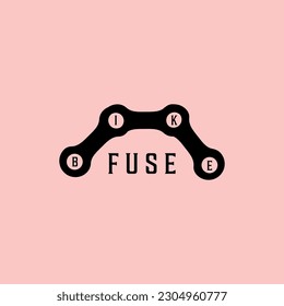 bicycle bike chain logo vector icon illustration design
