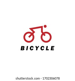 Bicycle, bike, cyclist logo vector