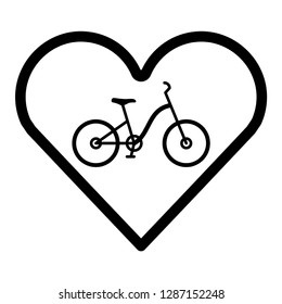 Bicycle bike flat icon, vector logo design