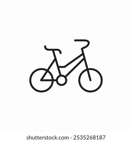 Icono de la bici de la bicicleta signo Vector