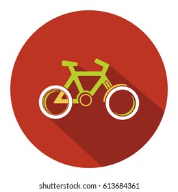 Bicycle. Bike icon vector.