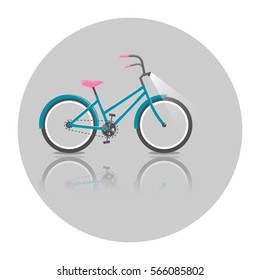 Bicycle. Bike icon vector. Vector bright illustration of Bike. Cycling concept. Trendy style for graphic design, logo, Web site, social media, user interface, mobile app.