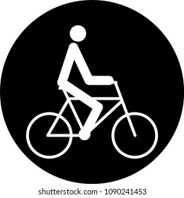 Bicycle. Bike icon vector. Cycling concept.