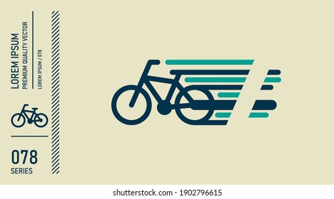 Bicycle. Bike icon vector. Cycling concept logo.