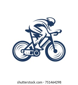 Bicycle. Bike icon vector. Cycling concept. Mountain bike trials. Sport emblem